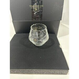 4 PACK TSUKI GLASS JAPANESE WHISKEY GLASSES NEW IN GIFT BOX